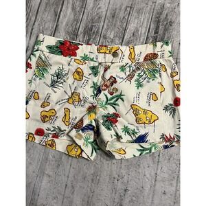 J Crew Womens Creme Hawaii Shorts Size 00‎ Waist 30